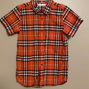 Burberry children’s button up plaid